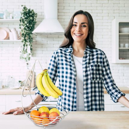 Fruit bowl with banana holder
