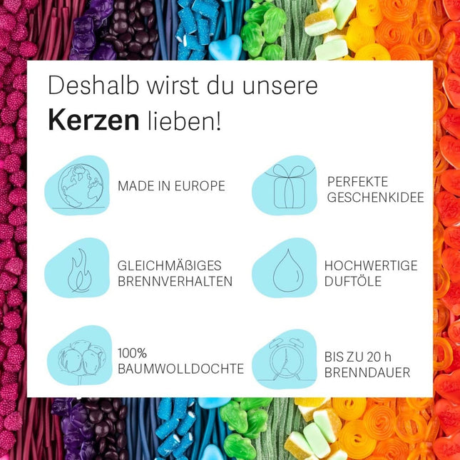 Fruitige geurkaars in glazen pot - geschenkdoos