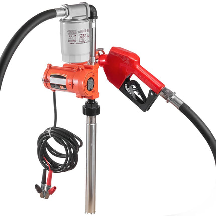 Fuel Transfer Pump 12V 10 GPM, Auto Shut-Off Nozzle