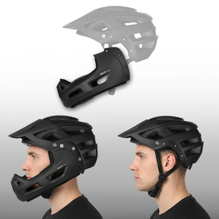 Full-Face Helmet, Size M 56–58 cm, Detachable Chin Guard