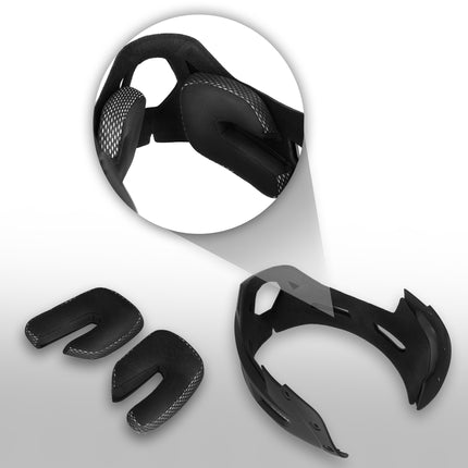 Full-Face Helmet, Size M 56-58 cm, Detachable Chin Guard, Red