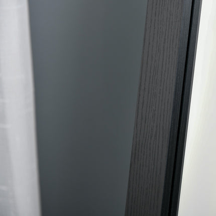 Black Full-length standing mirror, 154x37 cm, Living room/bedroom