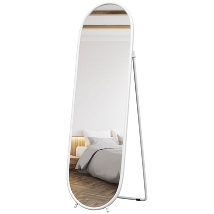 Oval full-length mirror - 160x40 cm Wall mirror with stand