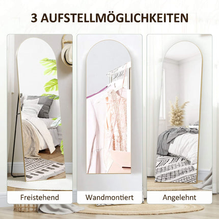Full-Length Mirror, Frameless, 50x150 cm, Gold
