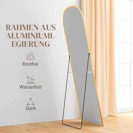 Full-Length Mirror, Gold, 50 x 161.5 cm, Aluminum Frame