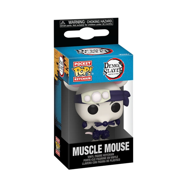 Funko Pop! Keychain: Demon Slayer - Muscle Mouse, 10 Cm