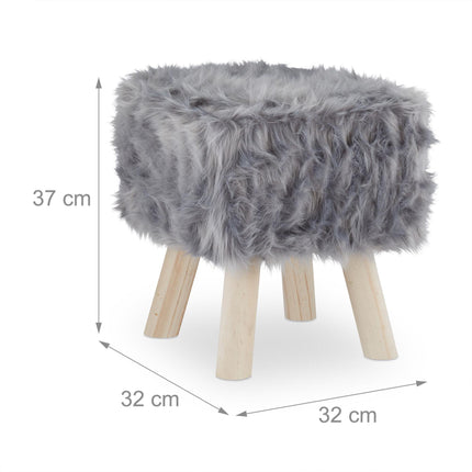 Fur Pallet Faux Fur Gray