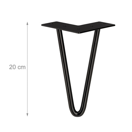 Furniture leg hairpin set of 4
