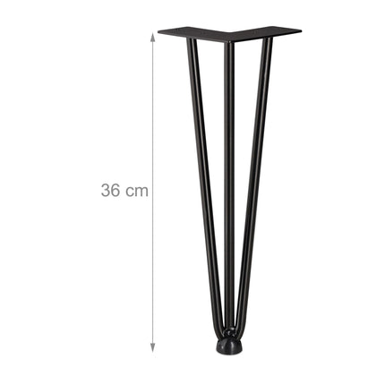 Furniture leg hairpin set of 4