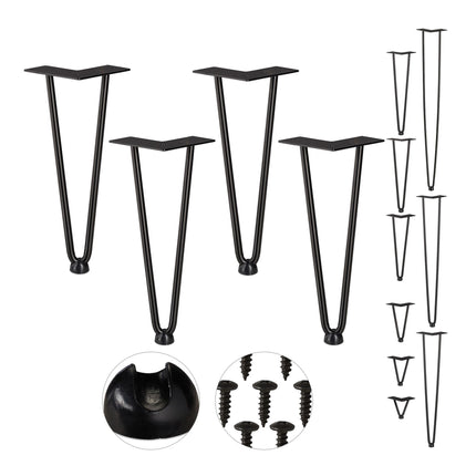 Furniture leg hairpin set of 4