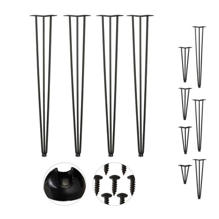 Furniture leg hairpin set of 4