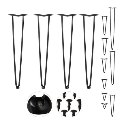 Furniture leg hairpin set of 4