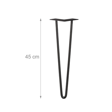 Furniture leg hairpin set of 4