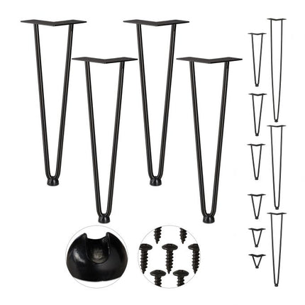 Furniture leg hairpin set of 4