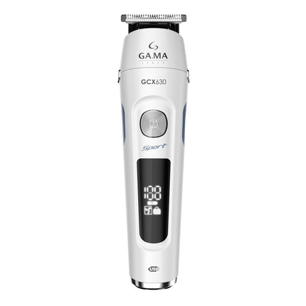 GA.MA Sport 8-in-1 Wet and Dry Groomer with 20 Accessories, Silver/White