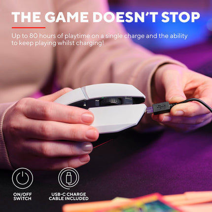 GXT 110W Felox Illuminated Wireless Gaming mouse White