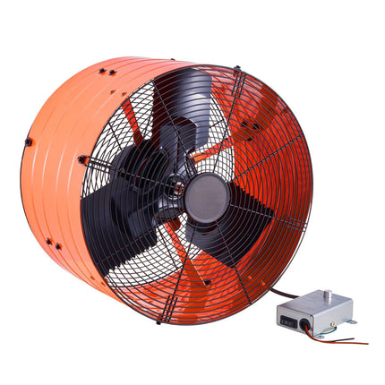 Gable Mount Attic Exhaust Fan, 16 Inch, Thermostat, 2940 CFM