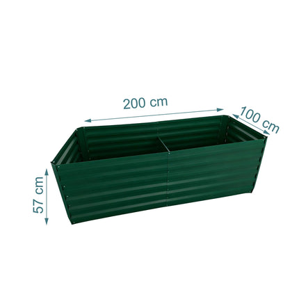 Galvanised Iron Raised Garden Bed – Square Planter Box