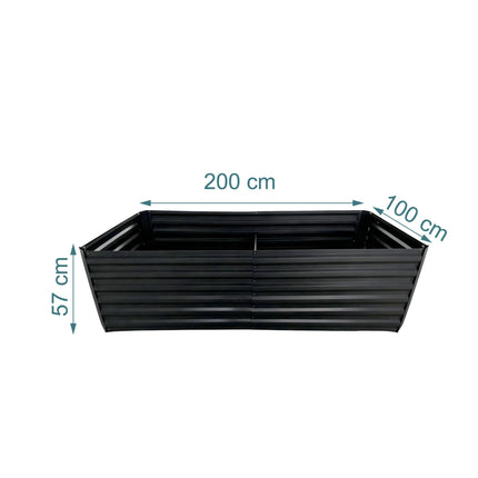 Galvanised Iron Raised Garden Bed for Vegetables
