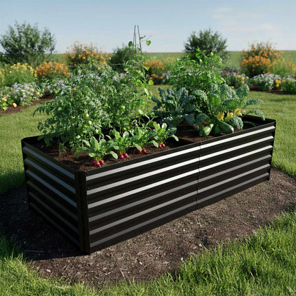 Galvanised Iron Raised Garden Bed for Vegetables