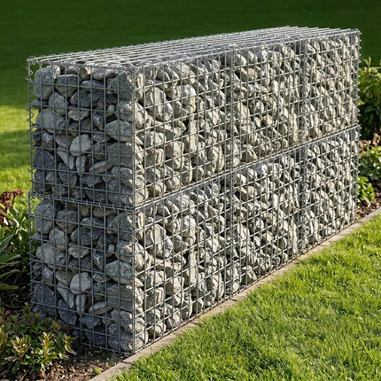 Galvanised Steel Gabion Basket, 100x30x30 cm