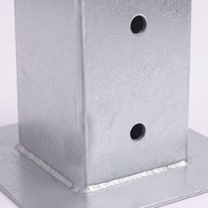 Galvanised Steel Post Supports, 4pc Set – 70x70 mm