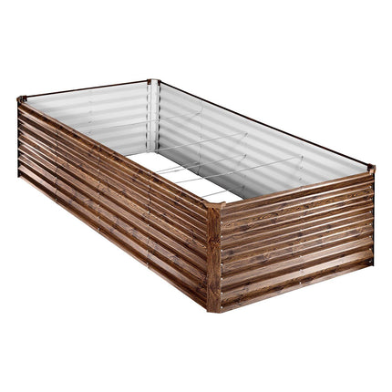 Galvanized Raised Garden Bed 240 x 120 x 62 cm