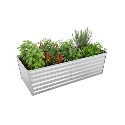 Galvanized Raised Garden Bed 57x180x90 cm