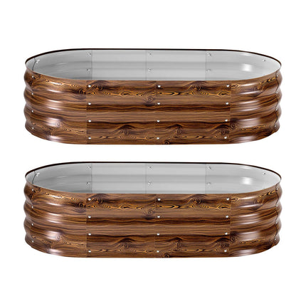 Galvanized Raised Garden Beds, 2 Pack, 4 x 2 x 1 Ft