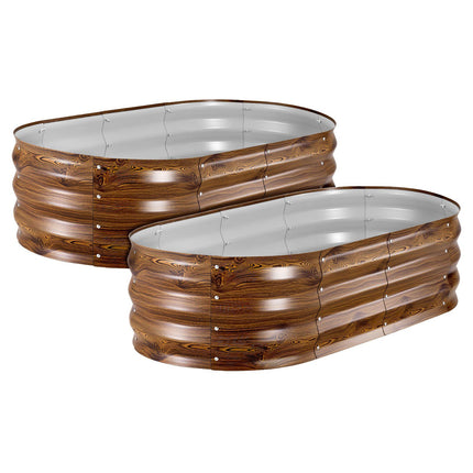 Galvanized Raised Garden Beds, 2 Pack, 4 x 2 x 1 Ft