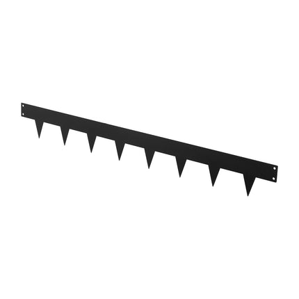 Galvanized Steel Landscape Edging, 10-Pack, 40 x 4.5 in, Black