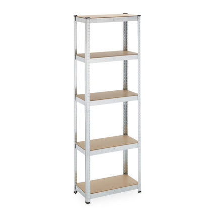 Galvanized shelves for heavy loads with 5 levels