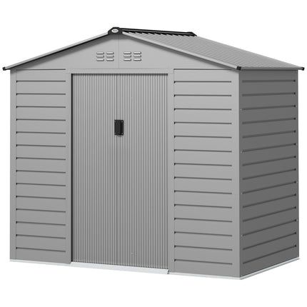 Garden shed in galvanized steel, lockable and weatherproof