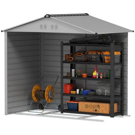 Garden shed in galvanized steel, lockable and weatherproof