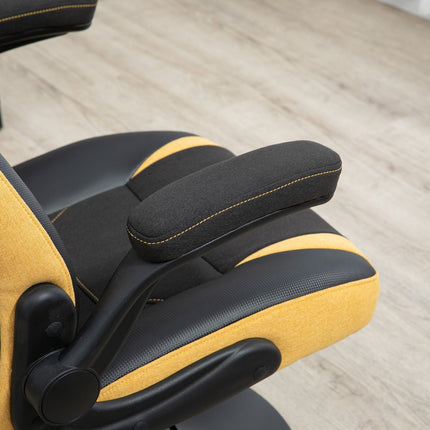 Game chair, Rocker Function, Adjustable height, Yellow/Black