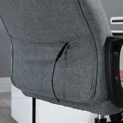 Ergonomic gaming chair, swivel office chair, grey/brown