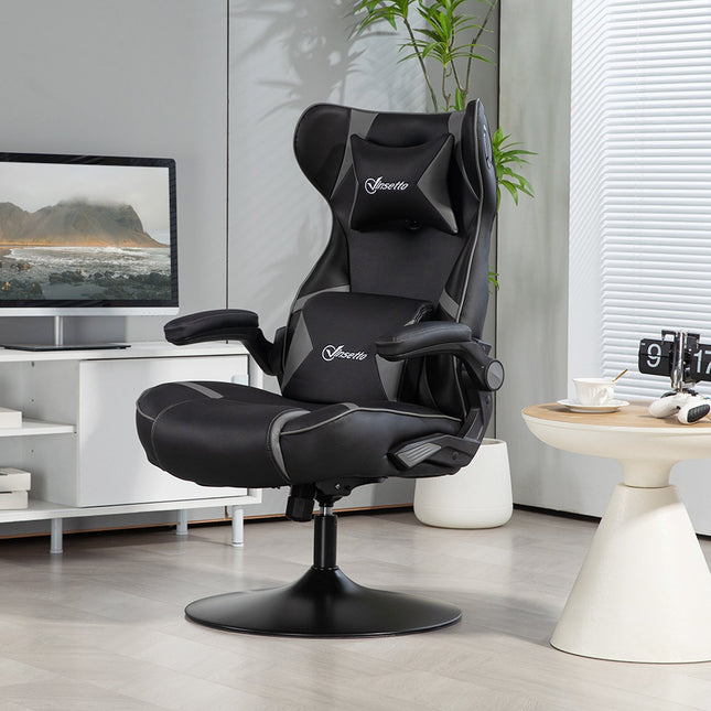 Ergonomic gaming chair with rocker, speaker, 120 kg capacity