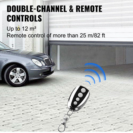Garage Door Opener Kit, 800N 120W, 2 Remotes