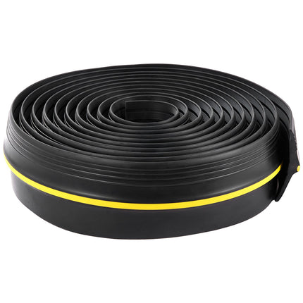 Garage Door Threshold Seal, 20 Ft PVC, Adhesive, Black