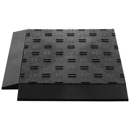 Garage Floor Transition Edge Kit, 15 Pc Male, Black