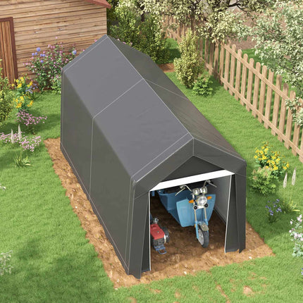 Storage tent for motorcycle and garden tools - UV and water resistant