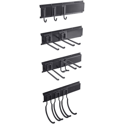 Garage Tool Organizer, Wall Mount, 600 lb, 10 Hooks