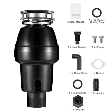 Garbage Disposal 3/4 HP, Continuous Feed, 3-Bolt Mount