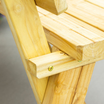 Garden bench 2-seater with backrest, capacity 220 kg
