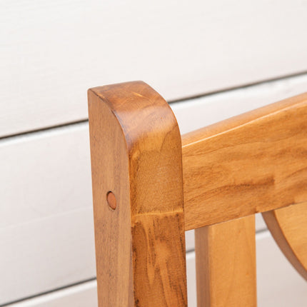 2-seater garden bench, poplar wood, natural finish