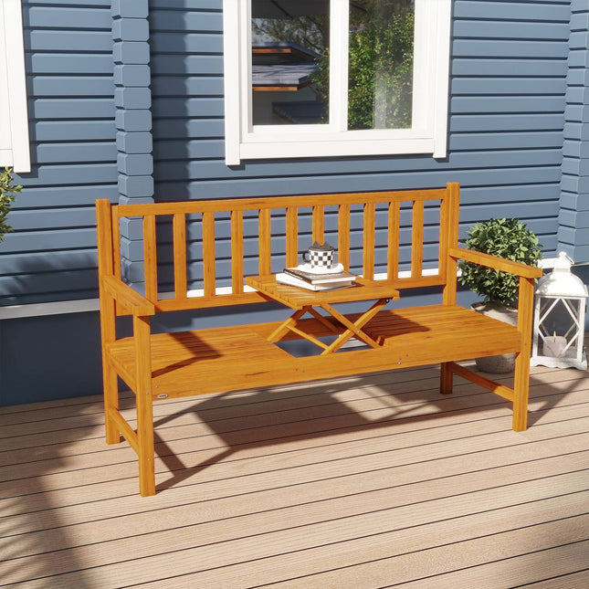 Garden bench, 3-seater with armrests, capacity 280 kg
