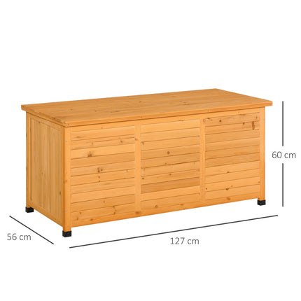 Large waterproof spruce wood tool shed, yellow