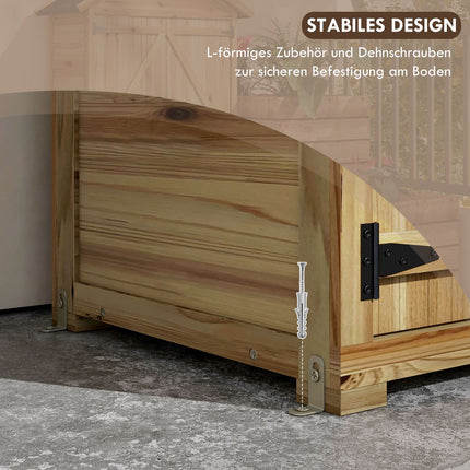 Garden shed with lock, 0.43m², asphalt roof