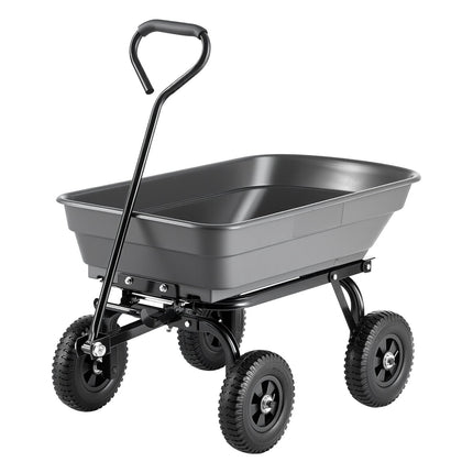 Garden Dump Cart, 181 kg Poly Tray, Quick-Dump Mechanism