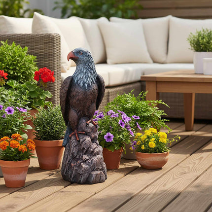 Garden Eagle Statue, Weatherproof Polyresin, UV Resistant
